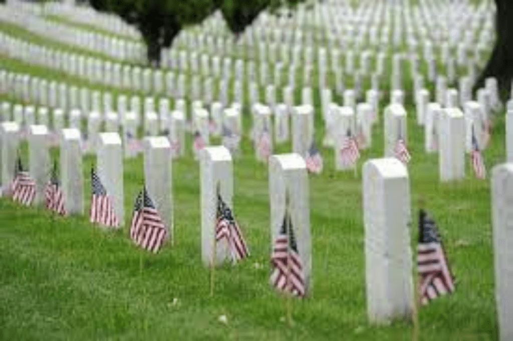 Arlington National Cemetery on Memorial Day